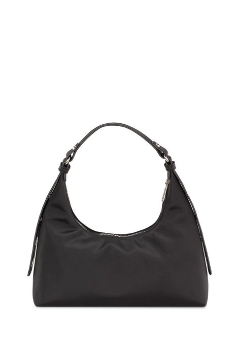 Zoozie Bags Bolso de Mano en Cuero Satinado Negro Zoozie Bags Bolso de Mano en Cuero Satinado Negro